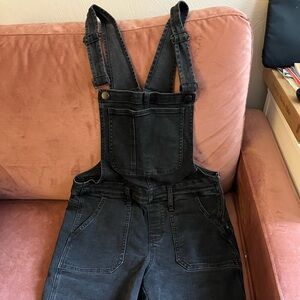 Madewell skinny overalls in lunar wash